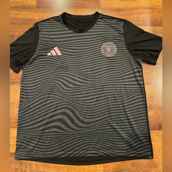 Adidas MLS Inter Miami Lionel Messi Jersey Shirt Men Size Large XL Black Pink - Picture 1 of 5